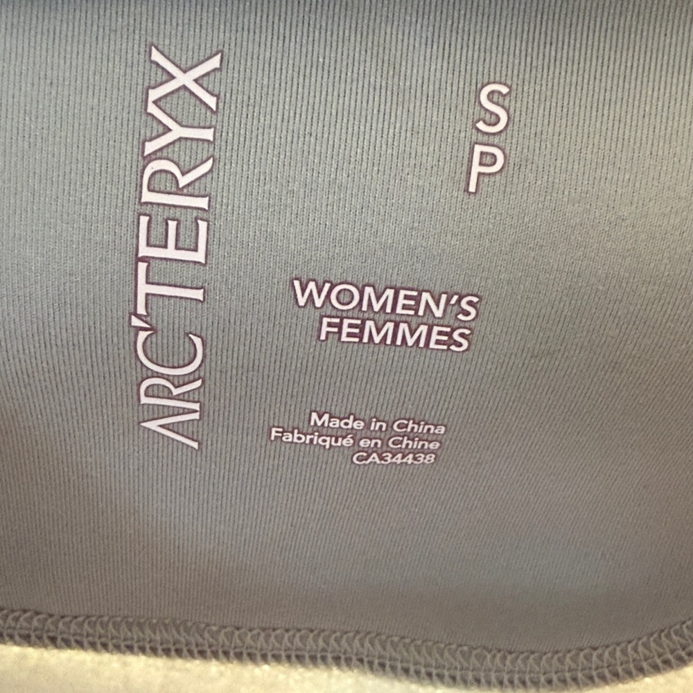 Women's Light Gray Fleece Jacket - Softshell Trim - Picture 3 of 4